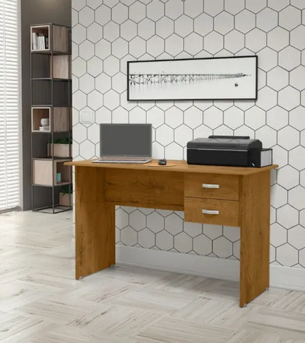 Mesa para computador Estônia 2 gavetas -> Frete e montagem grátis!