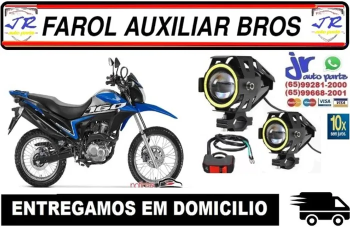 Par Farol de Milha Led Angel Eyes Bros 2020