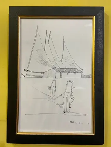 8 Quadros; Desenhos do Artista Cearense Matheus;