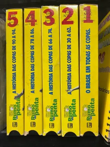 Vhs a história de todas as copas o Brasil em todas isto é fita
