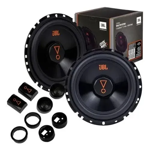 Kit 2 Vias JBL Selenium 62V2A Alto Falante 6" 120W Rms Par + Tweeters + Crossovers + Adapt