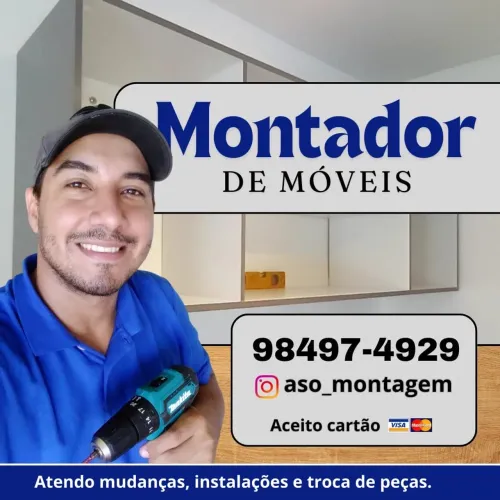 Montador de móveis / também faço frete 