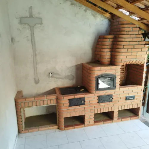Churrasqueira tijolo a vista