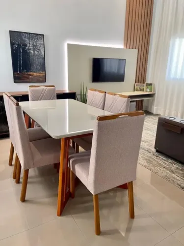 mesa de jantar [madeira maciça] 160x90 