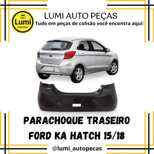 Parachoque Traseiro Ford KA Hatch 2015/2018 - NOVO 