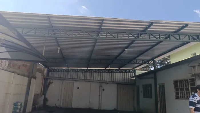 Estrutura metálica 100 m2 Super Barato  completa nova resistente 