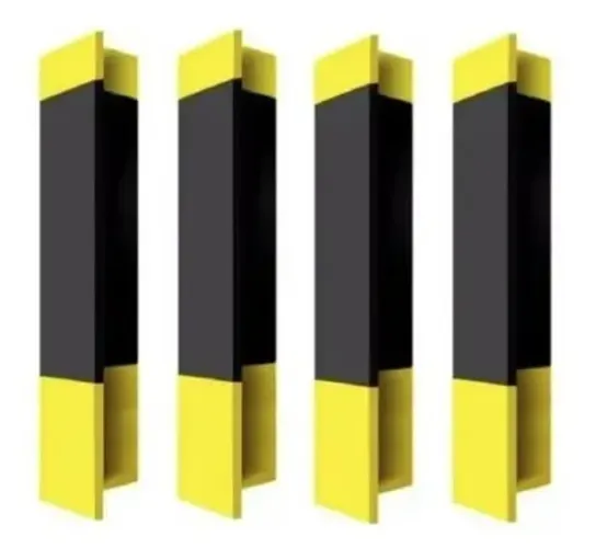 PROTETOR DE QUINA EVA PRETO E AMARELO