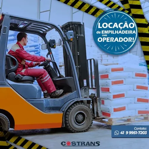 Locação de Empilhadeira com ou Sem Operador