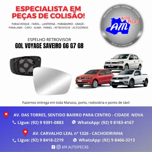 espelho retrovisor gol voyage saveiro ORIGINAL