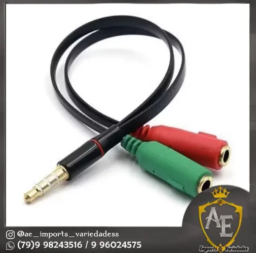 Cabo y adaptador para fone 