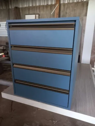 Gaveteiro Azul Moderno - Design e Organização