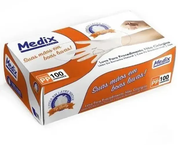 Luva de Látex com pó Tam. M