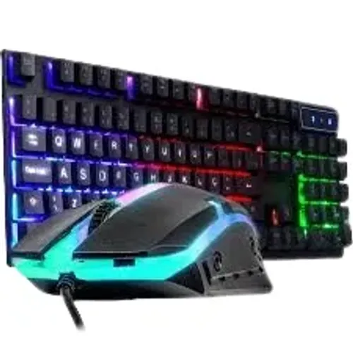 Kit Teclado E Mouse Gamer Rgb com fio para Jogos Gamer