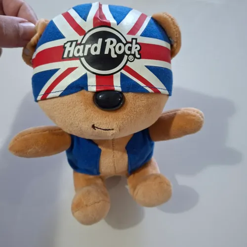 Urso de Pelúcia Hard Rock London com Bandeira do Reino Unido Importado