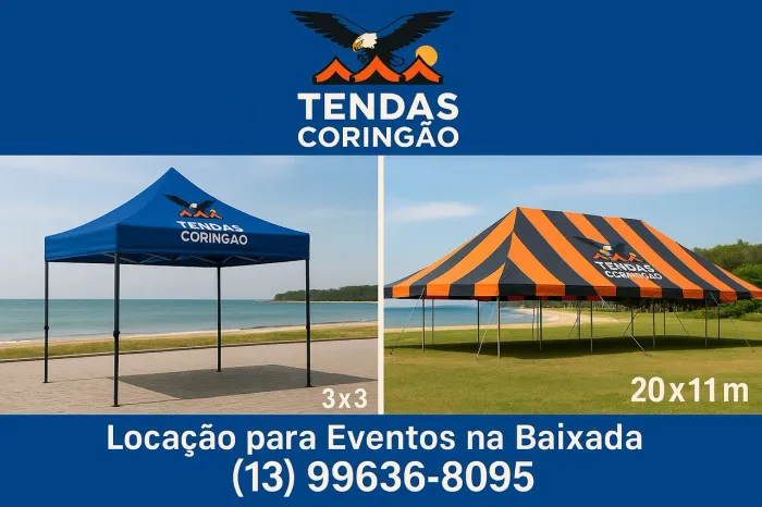 Locação de Tendas na baixada a partir de 250,00