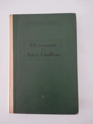 Livro Antigo: Dicionário de Artes Gráficas