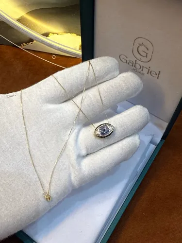 Cordão de ouro veneziana feminino com pingente ( LOJA )