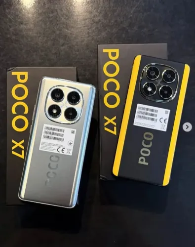 Xiaomi Poco X7 12GB RAM 512GB Silver Verde Preto com NFC Novo Entregamos