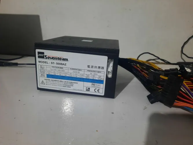 Fonte de Real 500W SevenTeam ST-500BAZ 