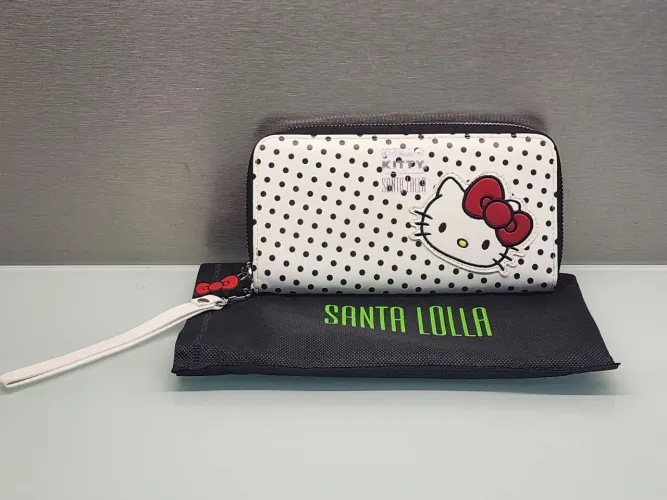Carteira de couro da Hello Kitty by Santa Lolla 2018 nova