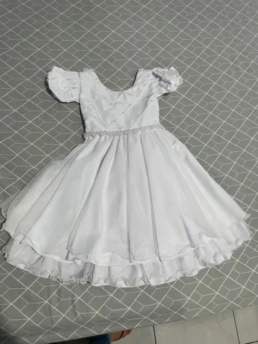 Vestido Branco Infantil - Daminha ou Formatura