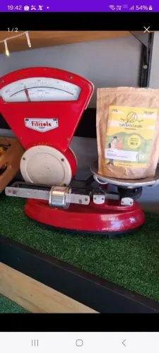 Balança Antiga Filizola Vermelha