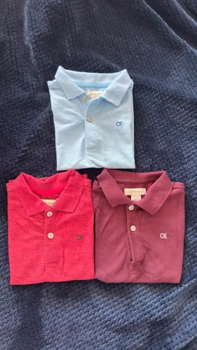 3 camisas polo calvin Klein