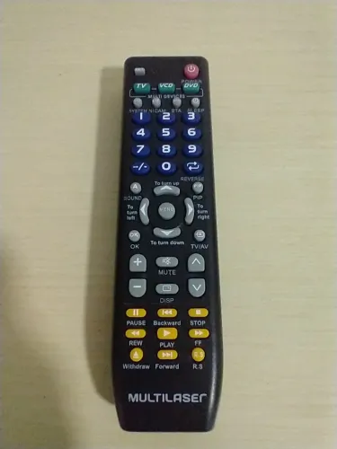 Controle Remoto Universal 3 em 1 Preto AC088 Multilaser