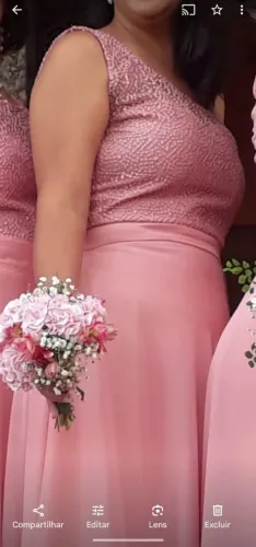 Vestido de madrinha, debutante, eventos (rosê)