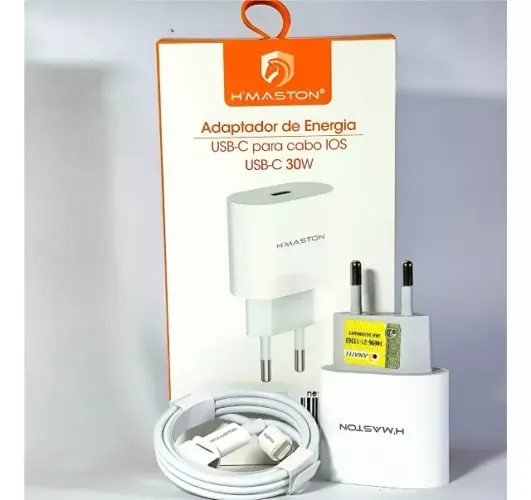 Adaptador De Energia Usb-c Para Cabo Ios 30w H Maston