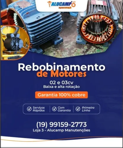 Rebobinamento de Motores para betoneiras 