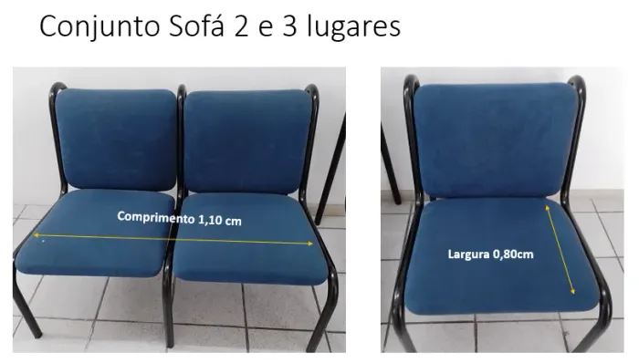 Conjunto de Sofás 2 e 1 lugar