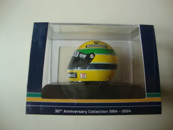 Miniatura - Capacete - F1 Ayrton Senna Casco Helmet FW16 Team Williams Rothmans Renault
