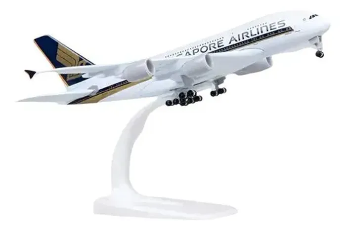 Miniatura Airbus A380 20cm da Singapore - NOVO