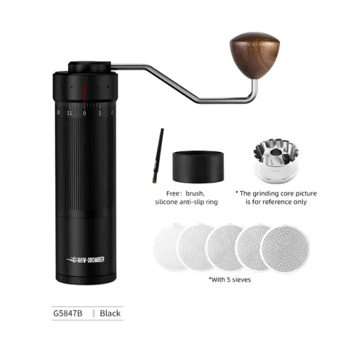 Moedor Manual De Café Mhw-3bomber Blade R3 PRETO Lâminas De 48mm Novo Lacrado