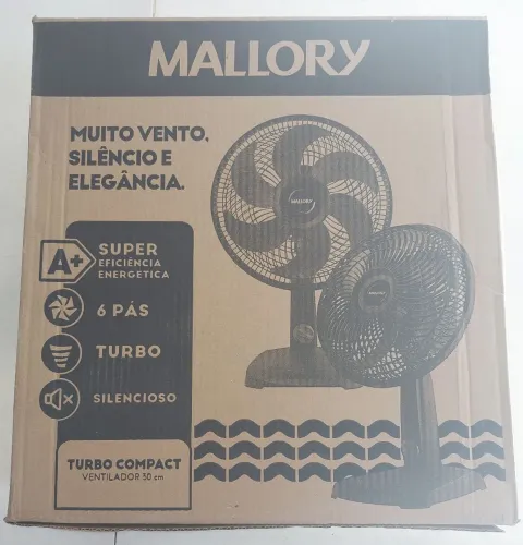 Ventilador de Mesa Turbo Compact 30cm Mallory