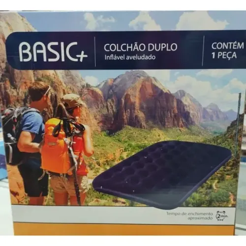 Colchão Inflável Aveludado Ideal Camping, Praia E Visita