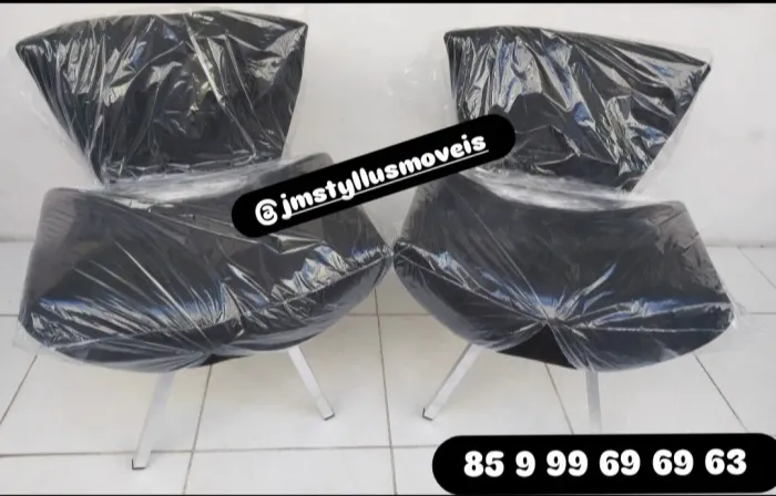 Kit 2 Poltronas Decorativas Design Moderno
