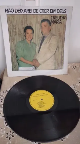 LP Disco de Vinil - Creudir & Maria - Não deixarei de crer em Deus