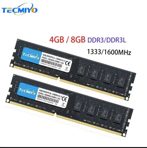 Memória RAM DDR3 TECMIYO 8GB 1600MHz