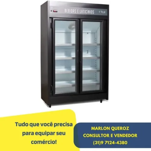 Expositor Refrigerado 2 Portas Polar Preto