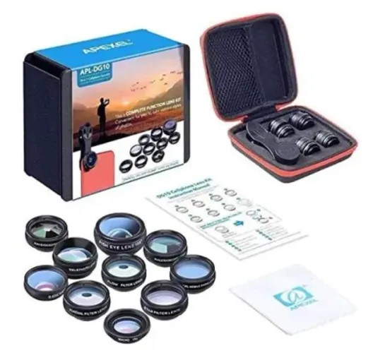 Kit de lentes p/ Smartphone