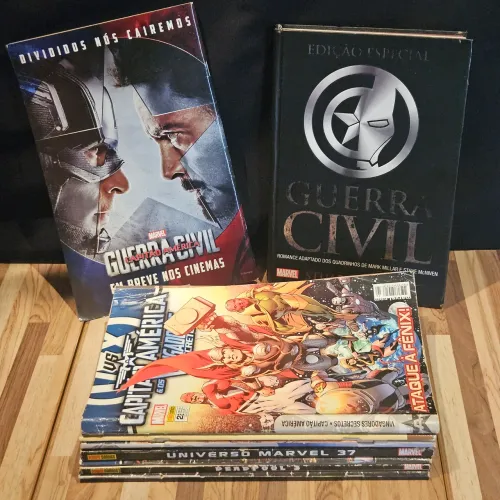 Lote Marvel 9 Revistas e 1 Livro