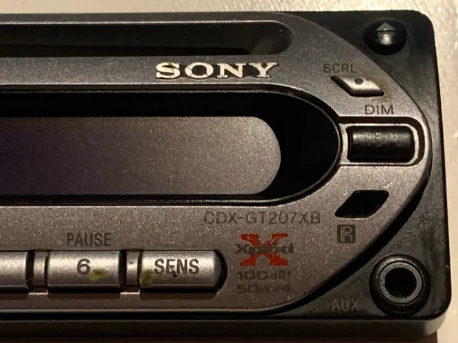 Frente Painel CD Automotivo Sony CDX-GT207X