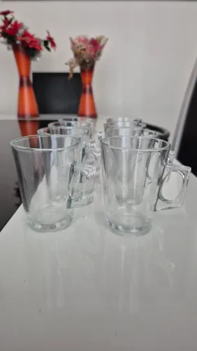 Xícaras de café vidro