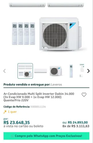 Ar condicionado top ( semi novo)