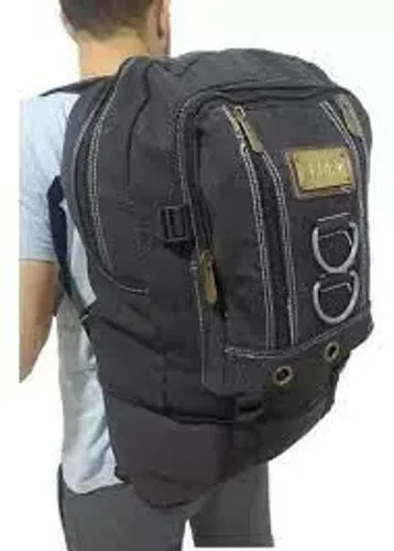 Mochila De Lona 50 Litros Viagem Passeio Motoboy