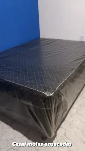 Cama Box Casal espuma, Molas, Ensacadas entrega grátis 