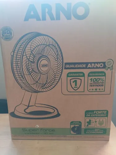 Ventilador Arno Super Force 30cm Silencioso e Econômico - 3 Velocidades