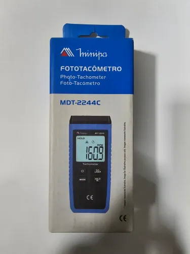 Fototacômetro Digital Minipa MDT-2244C - Medidor de RPM a Laser